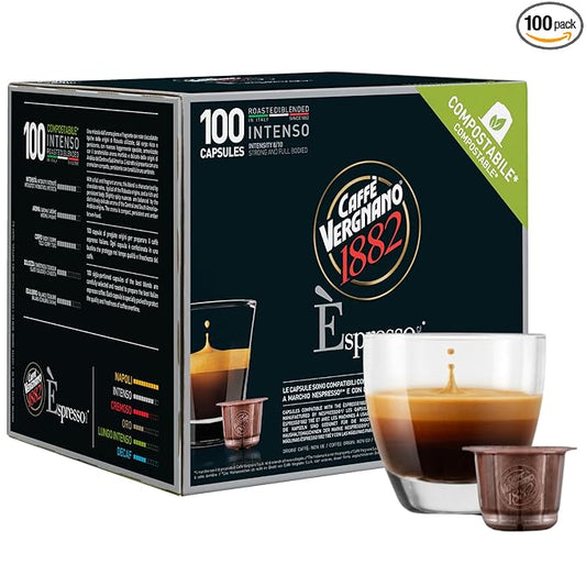 Caffe' Vergnano Medium Roast Espresso Original Line Machine Compatible Capsules