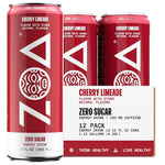 Load image into Gallery viewer, ZOA Zero Sugar Energy Drinks, Cherry Limeade - Sugar Free with Electrolytes, Healthy Vitamin C, Amino Acids, Essential B-Vitamins, and Caffeine from Green Tea - 12 Fl Oz (12-Pack)