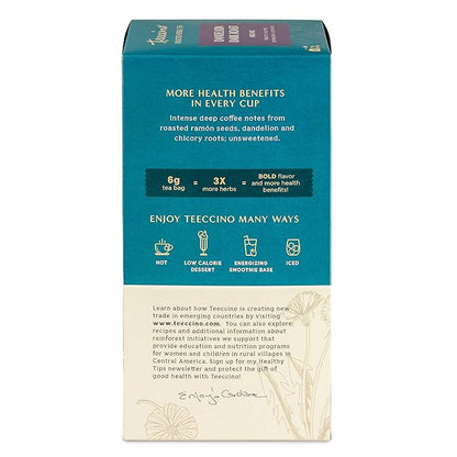 Teeccino Dark Roast Dandelion Tea - Rich & Roasted Herbal Tea That’s Caffeine Free & Prebiotic with Detoxifying Dandelion Root, 25 Tea Bags (Pack of 3)