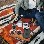 Load image into Gallery viewer, SOTECH Portable Coffee Maker Set Tea Set And Tray; Manual Grinder; Stainless Steel Scoop &amp; 2 Glass Cups and Wooden Tray