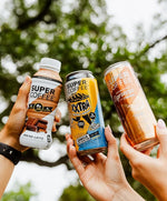 Load image into Gallery viewer, SUPER COFFEE Espresso, Iced Keto Coffee (0g Added Sugar, 10 Calories) [Triple Shot Black] 11 Fl Oz, 12 Pack | Cold Brew, Smart Coffee Drinks - SoyFree GlutenFree