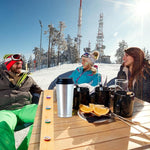 Load image into Gallery viewer, 4 Person shot ski Board 57'' x 3.9'' Vintage Wooden Board with 50 Plastic Shot Glasses and 1 Marker Pen Rustic Retro Ski for Gathering Birthday Party Wedding(Natural Color)