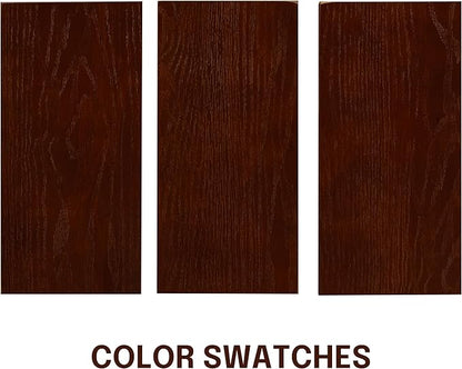 NTC Flow 55 Inch Modern Design, Rectangular Dinner Table for Dining Room, Living Room Furniture, Effortless Assembly, Dark Walnut