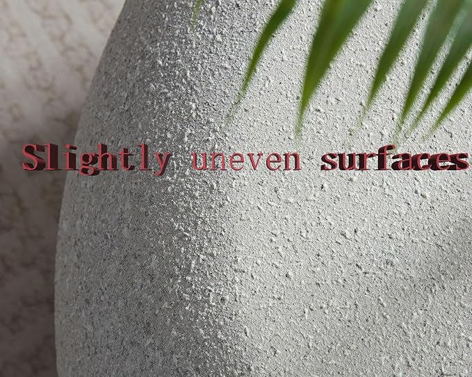 Faux Rock Coffee Table,Drum Coffee Table Fiberglass Tea Table for Living Room, Accent Imitation Stone Central Table No Need Assembly