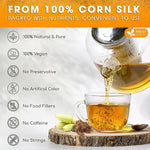Load image into Gallery viewer, FreshDrinkUS, Premium 75 Tea Bags Corn Silk Tea, 100% Natural &amp; Pure from Corn Silk. Herbal Tea. Clean Ingredients. Made with Natural Material Tea Bags. No Sugar, No Caffeine, Vegan.