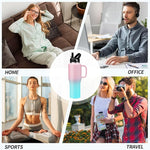 Load image into Gallery viewer, 32/40 OZ Water Bottle with Handle, Stainless Steel Insulated Tumbler with Straw &amp; Carrying Case, Vacuum Thermal Insulated Flask Mug, Coffee Tumbler Cup Fit in Car Cup Holder for Travel Drive