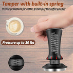 Load image into Gallery viewer, 51mm Espresso Accessories Kit, Coffee Tamper Set, Spring Loaded Calibrated Tamper, WDT Tool Espresso and Tamper Mat, 51mm Espresso Tamper Kit for Espresso Coffee Machines, Barista Kit