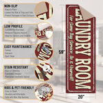 Load image into Gallery viewer, Ottomanson 20" x 59" Laundry Room Rug - Non-Slip Mat for Laundry &amp; Mudroom - Durable, Stain-Resistant, and Easy to Clean - Perfect for High-Traffic Areas - Runner Rug for Entryway Bathroom, Red