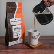 Fresh Roasted Coffee, Organic Guatemala | Single Origin, USDA Organic, Mold & Myco 3rd Party Tested, Kosher | Medium Roast 2 lb (32 oz) Ground