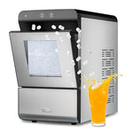Load image into Gallery viewer, Gevi V2.0 Countertop Gemi Nugget Ice Maker | Self-Cleaning Pellet Ice Machine | Stainless Steel Housing |16.7''H Fits Perfectly Under Wall Cabinet | Silver with Viewing Window