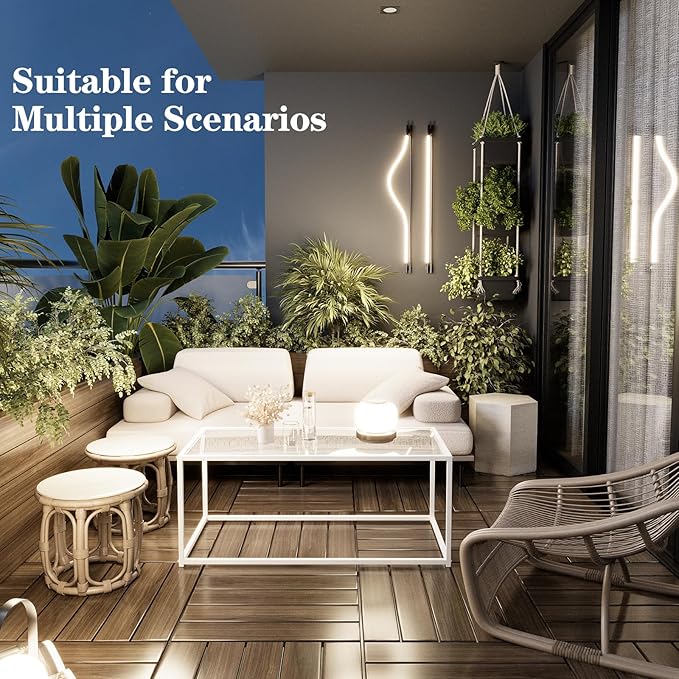 Coffee Table for Living Room, Glass Coffee Tables, Modern 39.4" Center Table for Small Space, Apartment, Office Living Room Home, Rectangular Coffee Table with Clear Glass Top & Metal Frame, White