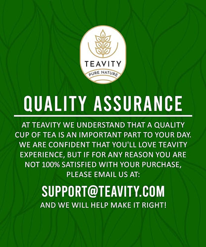 Organic Peppermint Tea Pods for Keurig - Decaf Tea by Teavity (12 Tea Pods)