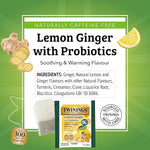 Load image into Gallery viewer, Twinings Superblends Probiotics+ Lemon &amp; Ginger Flavoured Herbal Tea with Turmeric, Caffeine-Free, 18 Count (Pack of 2), Enjoy Hot or Iced, 18 Teabags