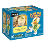 Load image into Gallery viewer, Kauai Coffee K-Cup Pods for Keurig Brewers – Arabica Coffee, 10% Hawaiian – Medium Roast, Banana Flavor with Creamy Vanilla – Banana Crème, 1 Pack of 10 Single Serve K-Cups