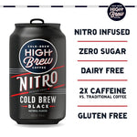 Load image into Gallery viewer, High Brew Coffee, Nitro Black, Cold Brew Coffee, Sugar Free, Dairy Free, 10 Fl Oz, Ready-To-Drink (Pack of 12)