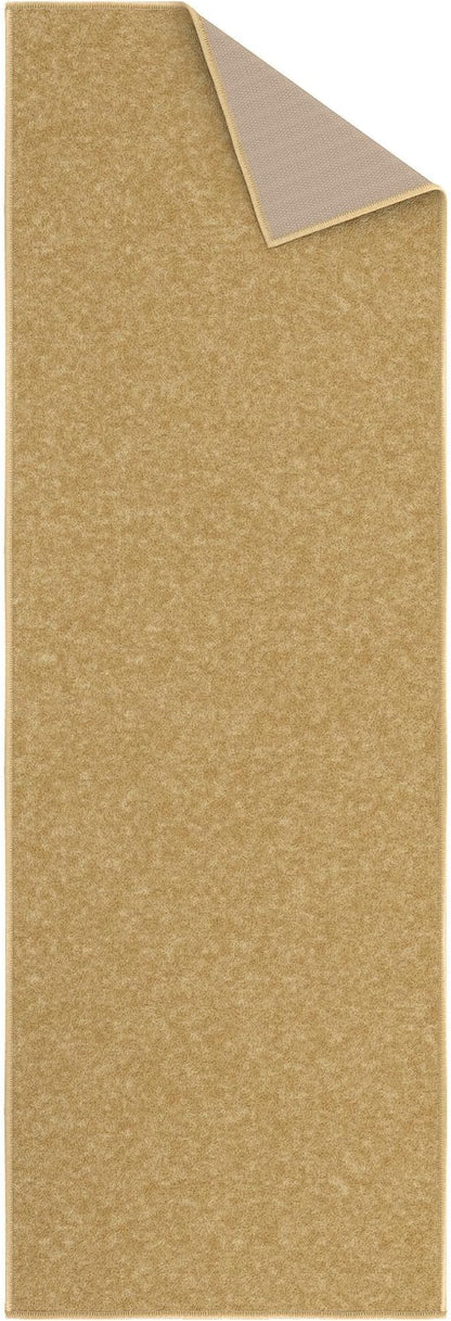 Ottomanson Hallway Runner Rug 20" x 59" Non Slip Solid Area Rugs Easy to Clean Laundry Rug Runner Durable & Pet Friendly Floor Carpet Runners for Hallways Entryway Living Room Kitchen, Beige