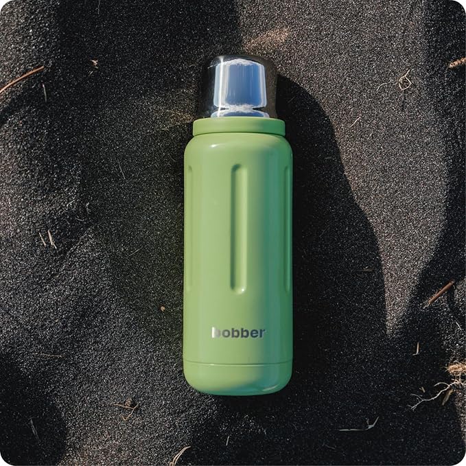 BOBBER 26 oz Thermal Bottle for Hot and Cold Drinks – Stainless Steel Insulated Water Bottle with Screw Top, Keeps Hot for 36 Hours – BPA-Free, Dishwasher Safe Thermo Flask (Green)