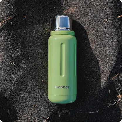 BOBBER 26 oz Thermal Bottle for Hot and Cold Drinks – Stainless Steel Insulated Water Bottle with Screw Top, Keeps Hot for 36 Hours – BPA-Free, Dishwasher Safe Thermo Flask (Green)
