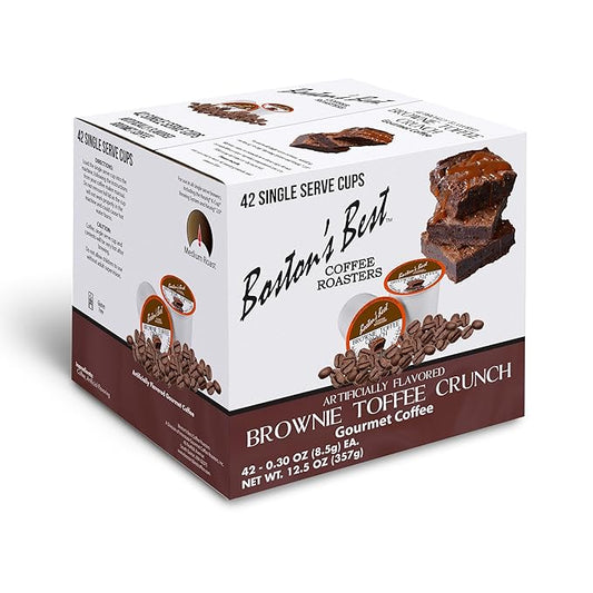Boston’s Best - Brownie Toffee Flavored Delicious Gourmet Coffee Compatible with Keurig Coffee Maker, 1 Count (42 Single Serve Medium Roast Cups)
