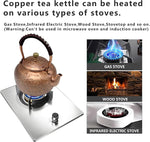 Load image into Gallery viewer, 50.7oz Elegant Chinese Style Copper Tea Kettle For Stovetop, Non-Coating Pure Copper Teapot with Stainless Steel Infuser For Loose Tea, Large and Solid Tea Pot(1500ml)