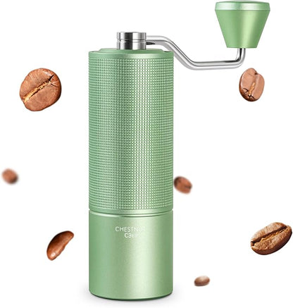 Chestnut C3 ESP Manual Coffee Grinder TIMEMORE, Hand Coffee Grinder with Internal Adjustable Grind Setting, Stainless Steel S2C Conical Burr Coffee Grinder, for Espresso to French Press - Green