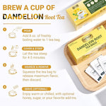 Load image into Gallery viewer, LeafLea 80 Dandelion Tea Bags, All Natural and Pure Dandelion Root Tea, Supports Digestion &amp; Immune Health, Individually Wrapped Tea Bags, Caffeine-Free, Vegan, No Sugar, Gluten-Free, Non-GMO, 2 Pack