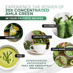 Load image into Gallery viewer, Amla Powder &amp; Decaf Green Tea Superfood Supplement, 20x Ultra Concentrated Amla, Oolong Tea and Indian Gooseberries, Organic, Vegan, 90 Servings