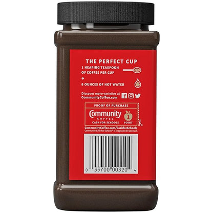 Community Coffee Signature Blend Instant Coffee, Dark Roast, 7 oz Jar (Pack of 1)