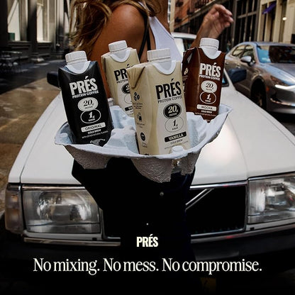 Protein Coffee - 100% Arabica Beans Real Cold Brew - 20g Ready To Drink Protein - 1g Sugar - 100 Calories - No Added Sugar, 99% Lactose Free Keto Friendly Proffee - 11 FL OZ - 12pk Original