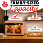Load image into Gallery viewer, Gourmia French Door Digital Air Fryer Oven - XL 37QT Capacity, 12 Presets, FryForce 360° Tech, Dehydrate, Proof, Slow Cook, Fits 13” Pizza, 1700W, Peach