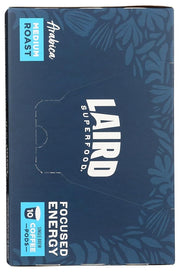 Laird Superfood K-Cups with Functional Mushrooms - Focused Energy, 10ct - Plant-Based Blend of Lions Mane Mushrooms, Rhodiola Extract, and Coffee Cherry - Delicious and Convenient