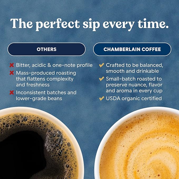 Chamberlain Coffee Variety Box Single Serve Bags - Includes 5 Blends, Original Family, Early Bird, Night Owl, Careless Cat and Social Dog Blends - 10 Single Serve Cold Brew Sachets