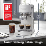 Load image into Gallery viewer, De'Longhi Dedica Duo Compact Espresso Machine - Cold Brew Coffee Maker with Milk Frother Wand- for Espresso, Hot &amp; Iced Coffee, Cappuccinos, Lattes &amp; Home Barista Brewing, Vanilla