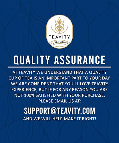 Organic Moroccan Mint Tea and Green Tea Pods for Keurig - Caffeinated Unsweet Tea for K Cup Brewing by Teavity (12 Tea Pods)