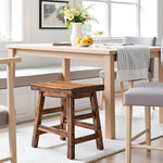 Load image into Gallery viewer, Alaterre Furniture Durango 20-Inch Tall Industrial Wood Dining Stool - Table or Extra Seat - Unique Rustic Industrial Style and Comfort - Farmhouse, Solid Wood Furniture