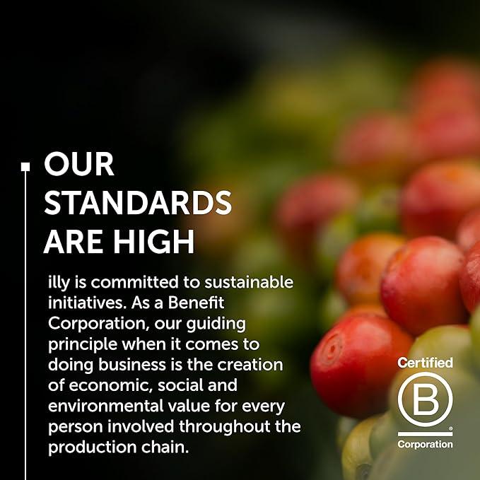 Illy Coffee K-Cups - Compatible Pods for Keurig Coffee Maker - Intenso Dark Roast - Bold & Full of Flavor, Notes of Cocoa & Dried Fruit - 10 Count (Pack of 6)