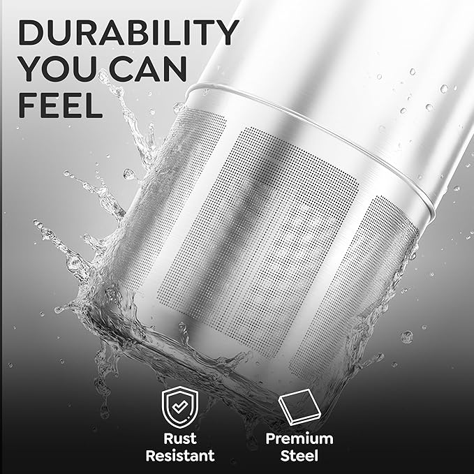 Poshy Nut Milk Maker 50 oz (1.5 L) – Ultra Filtration (No Mesh Bags), Self-Clean, Quiet Motor, Texture Control – Almond/Oat/Soy – Stainless Steel, 120V