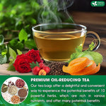 Load image into Gallery viewer, FRESHDRINKUS, 15 Packs of Oil Reducing Tea, Oil Cleansing for Liver, 10 Herbal Ingredients, Traditional Recipe Tea for Liver, 100% Natural, Easy Brewing, Steep Repeatedly (15 Packs)