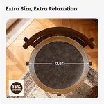 Load image into Gallery viewer, PHI VILLA 30 inch Bar Height Stools Set of 4, Swivel Bar Stools Faux Leather Barstool with Back, Wooden Bar Height Chairs, Dark Brown Kitchen Stools