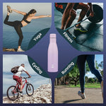Load image into Gallery viewer, BJPKPK Insulated Water Bottle 12oz Small Stainless Steel Water Bottles Reusable Metal Thermal Keep Cold and Hot,Dreamy Purple