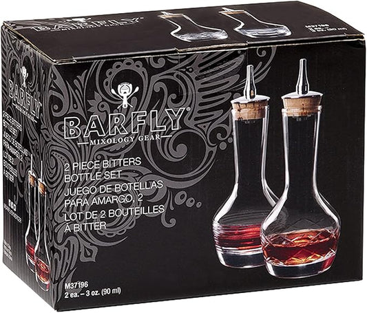 Barfly Bitters Bottle - M37189/M37191, Glass, 3 oz (90 ml), Set of 2
