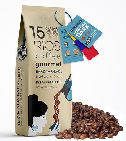 Colombian Whole Bean Coffee Medium Dark Roast Low Acid Smooth Bold Taste With Chocolate Sweet Notes Arabica Single Origin High Altitude Fresh Roasted Premium Craft Espresso Gift Gourmet Flavor 12oz