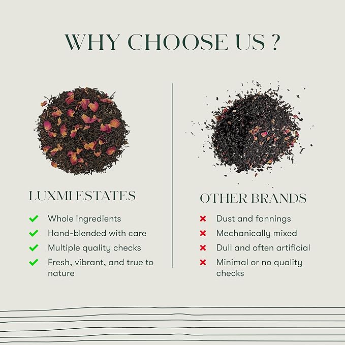 Luxmi Estates - Astounding Ashwagandha - Organic Loose Leaf Tea - 100g (50 Cups) | With Ashwagandha, Turmeric, Ginger, Lemongrass & More | Perfect Stress Relief Tea