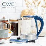 Load image into Gallery viewer, COOK WITH COLOR Electric Kettle - Rapid Boil, Sleek Design, and Safety Features - Great for Quick and Easy, Blue, 1.8 Liters
