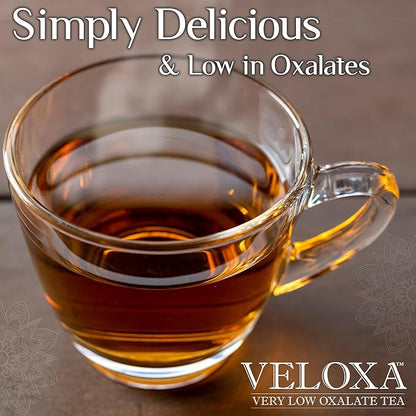 Veloxa™ Very Low Oxalate Tea (30 Pyramid Tea Bags, Devine Cranberry Low Oxalate Echinacea)