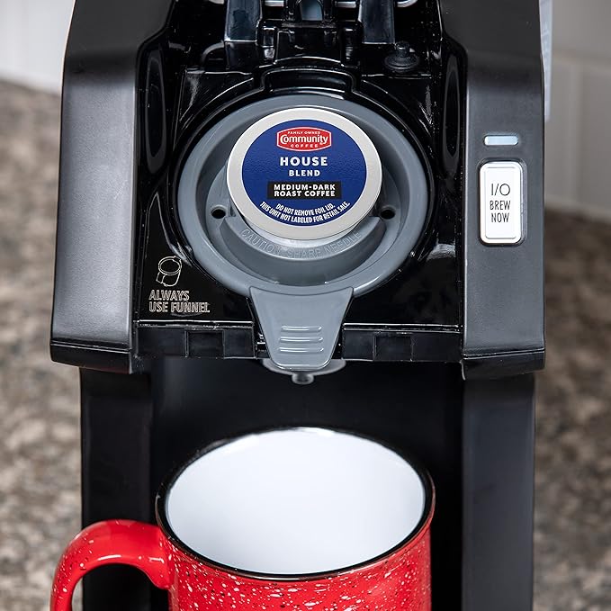 Community Coffee House Blend 72 Count Coffee Pods, Medium Dark Roast, Compatible with Keurig 2.0 K-Cup Brewers, 12 Count (Pack of 6)