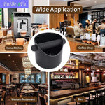 Load image into Gallery viewer, Coffee Knock Box Shock-Absorbent Durable Barista Style Knock Box With Removable Knock Bar and Non-Slip Base Gift (4.6 x 4.3 Inch-Black)