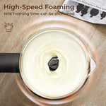 Load image into Gallery viewer, Electric Milk Frother, 6 in 1 Milk Steamer,17oz Automatic Warm and Cold Foam Maker for Coffee,Latte, Cappuccino, Macchiato, Hot Chocolate (Black)