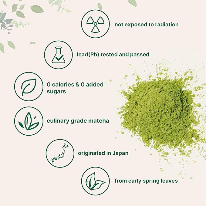 Micro Ingredients Organic Matcha Green Tea Powder, 2 lb | First Harvest, Culinary Grade from Japan | 100% Pure & Unflavored | Great for Tea, Latte & Smoothies | Non-GMO, 0 Calories, Eco-Friendly Packaging