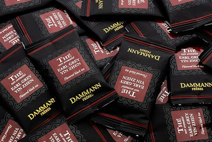 Dammann Freres Sachets, Earl Grey Yin Zhen Tea Bags, Premium Gourmet French Black Tea, Blend Bergamot, Individually Wrapped, 24 Count (Single Pack)